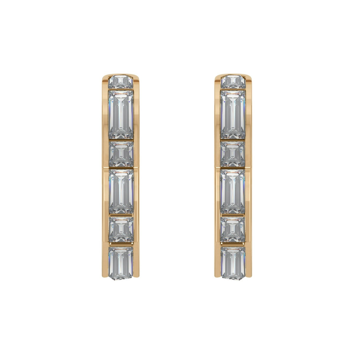 Radley Ladies Stone Set Heart Huggie Earrings RYJ1188S