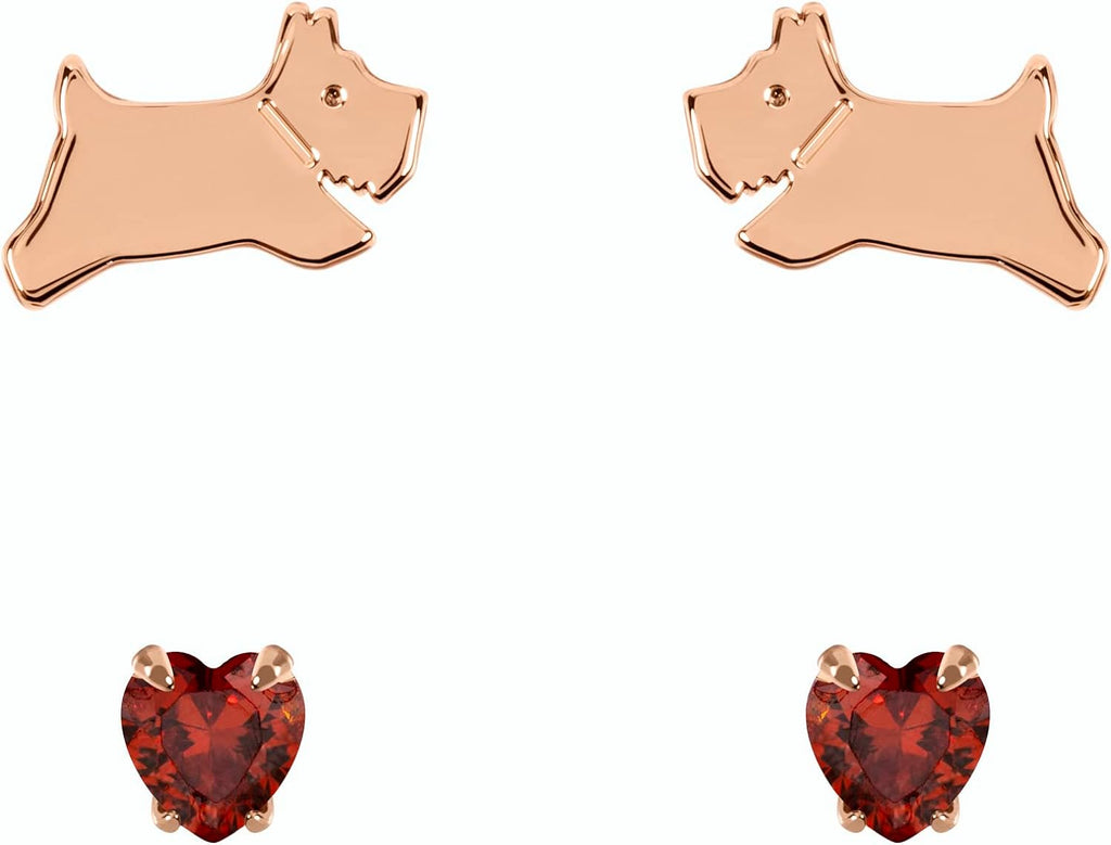 Radley Ladies 18ct Rose Gold Plated Sterling Silver Earrings RYJ1254