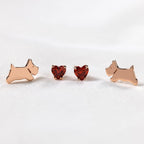 Radley Ladies 18ct Rose Gold Plated Sterling Silver Earrings RYJ1254