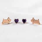 Radley Ladies 18ct Rose Gold Plated Sterling Silver Earrings RYJ1256