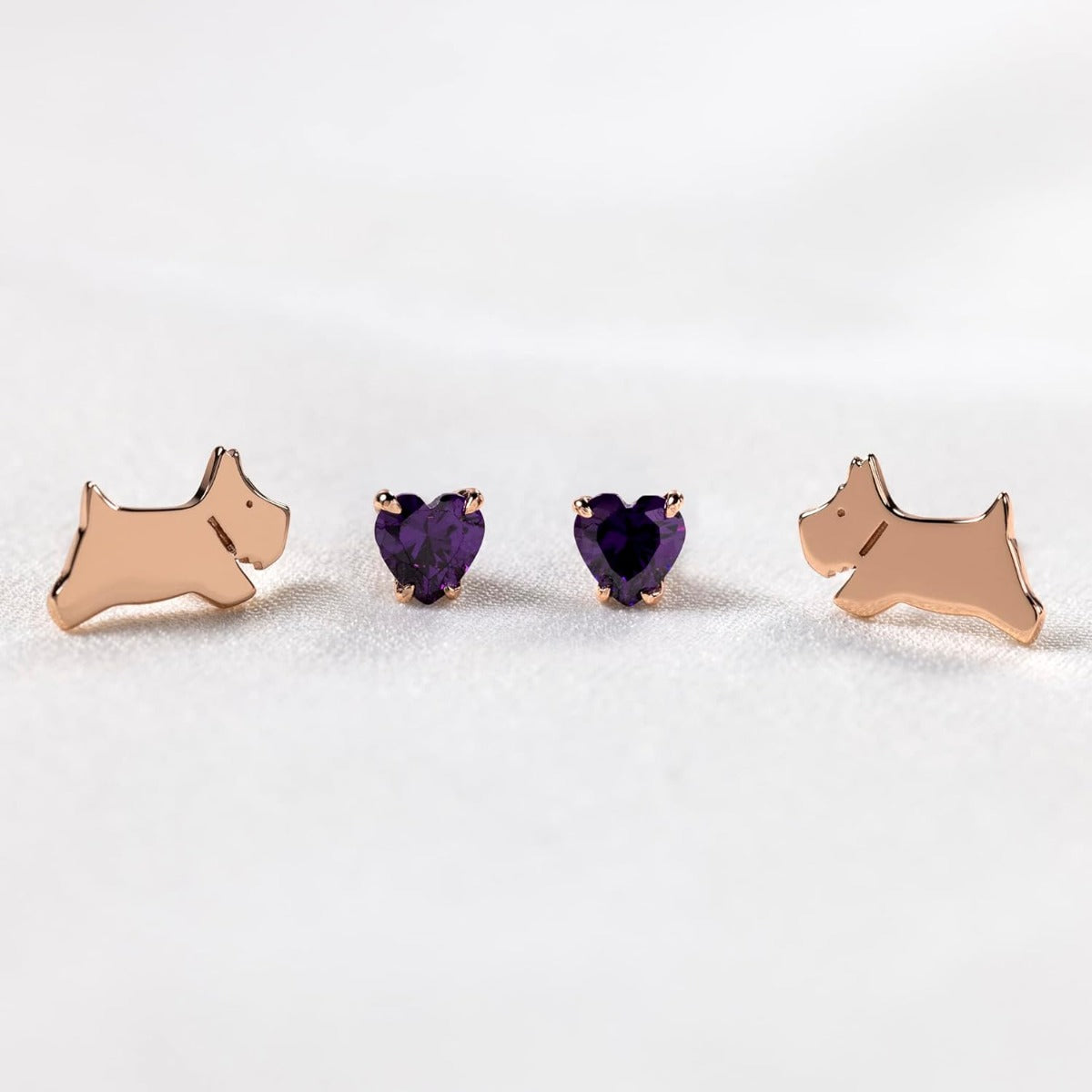 Radley Ladies 18ct Rose Gold Plated Sterling Silver Earrings RYJ1256