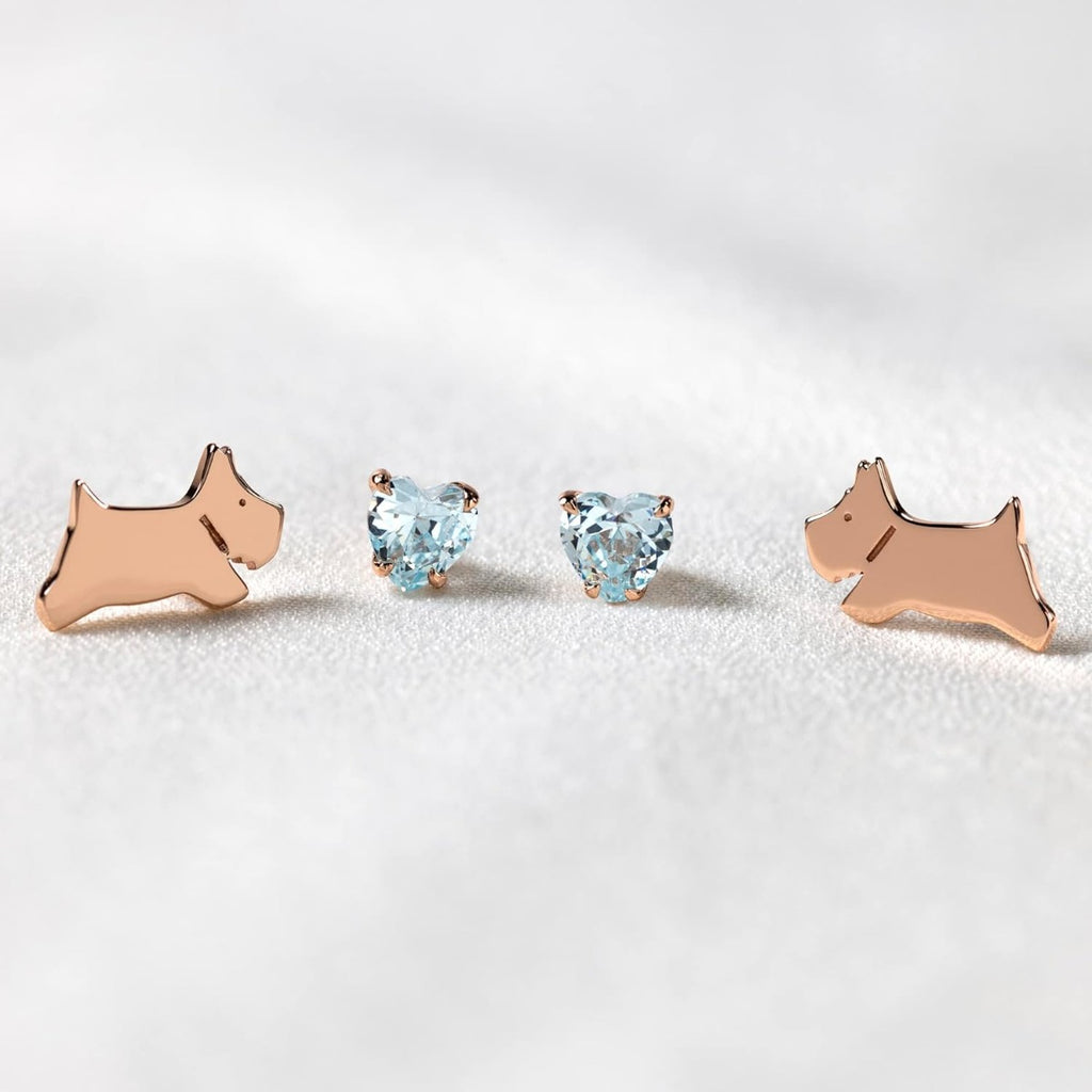 Radley Ladies 18ct Rose Gold Plated Sterling Silver Earrings RYJ1258