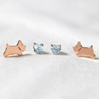 Radley Ladies 18ct Rose Gold Plated Sterling Silver Earrings RYJ1258