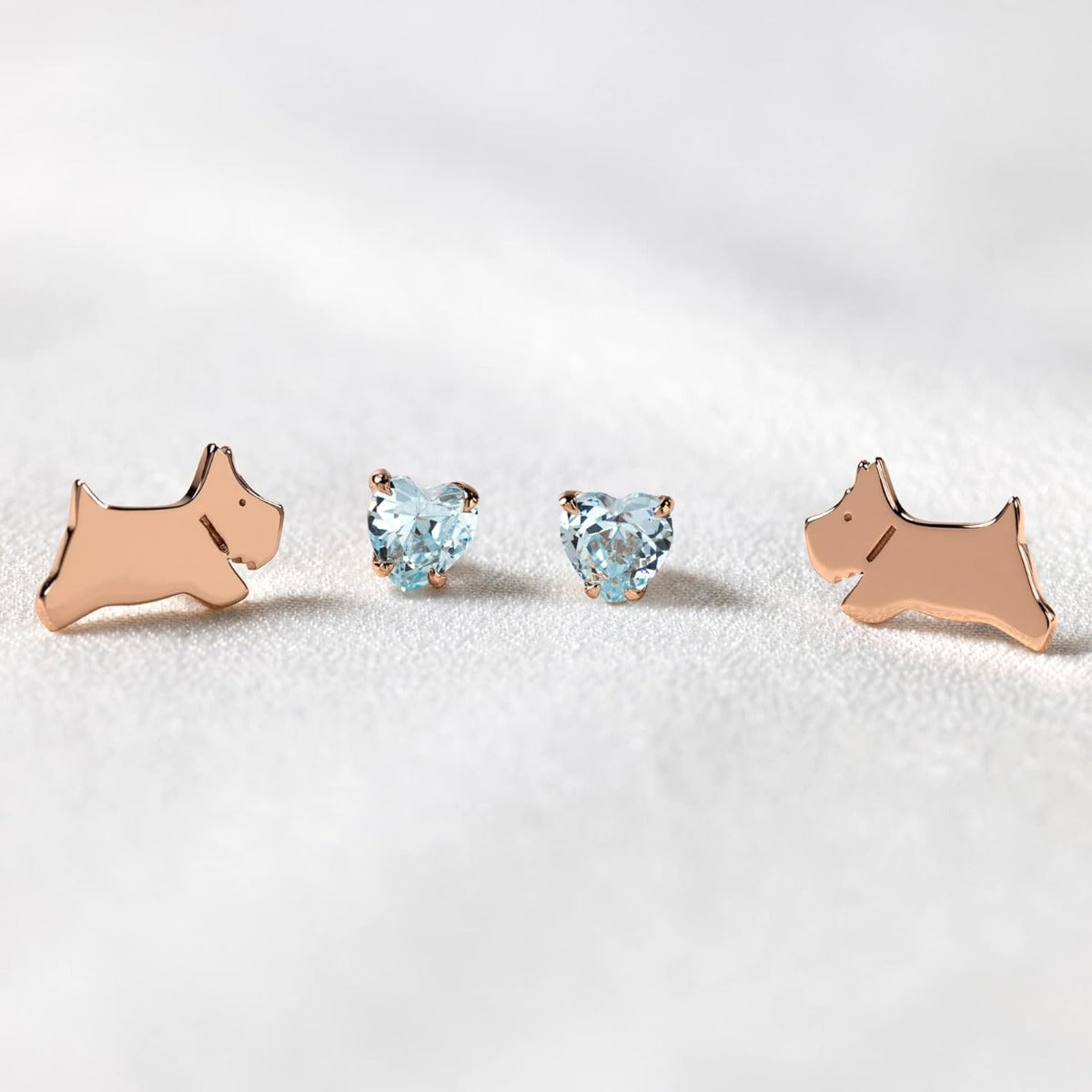 Radley Ladies 18ct Rose Gold Plated Sterling Silver Earrings RYJ1258