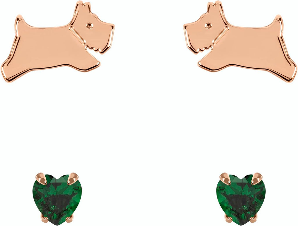 Radley Ladies 18ct Rose Gold Plated Sterling Silver Earrings RYJ1262