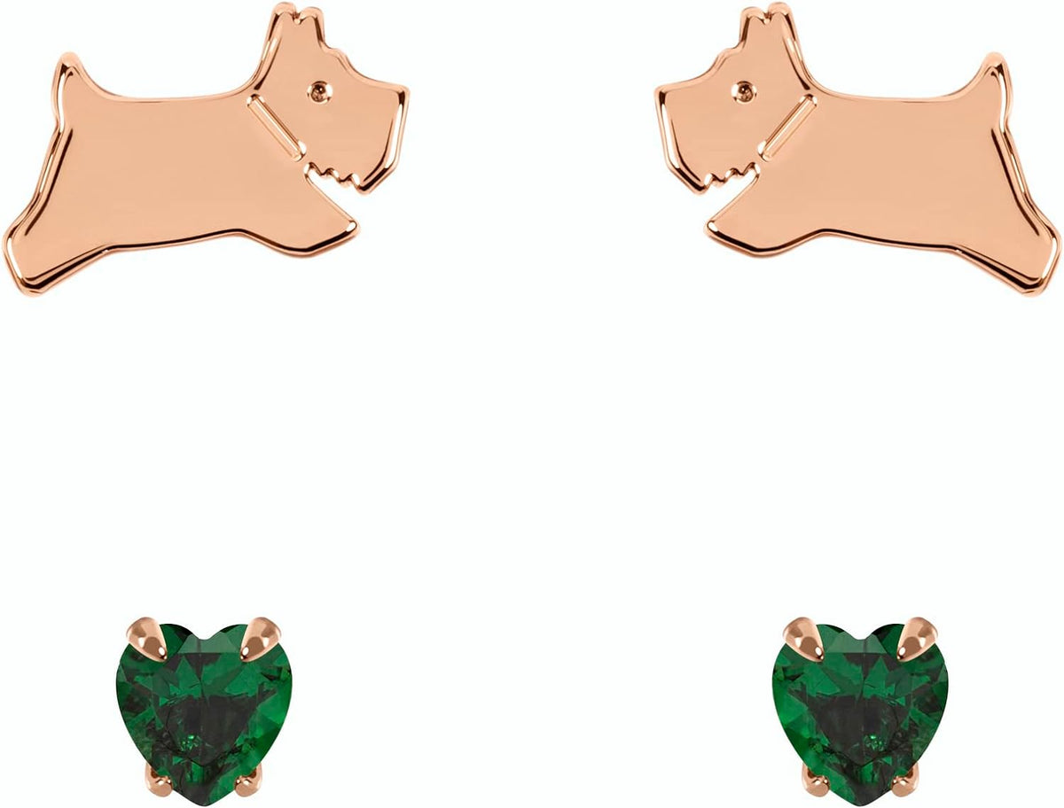 Radley Ladies 18ct Rose Gold Plated Sterling Silver Earrings RYJ1262