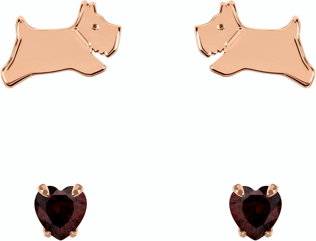Radley Ladies 18ct Rose Gold Plated Sterling Silver Earrings RYJ1266