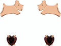Radley Ladies 18ct Rose Gold Plated Sterling Silver Earrings RYJ1266
