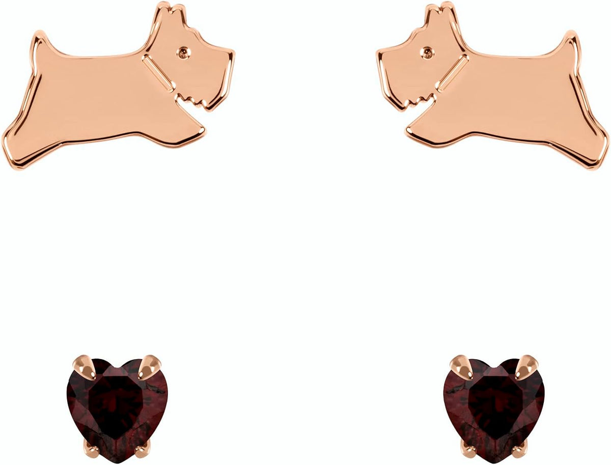 Radley Ladies 18ct Rose Gold Plated Sterling Silver Earrings RYJ1266