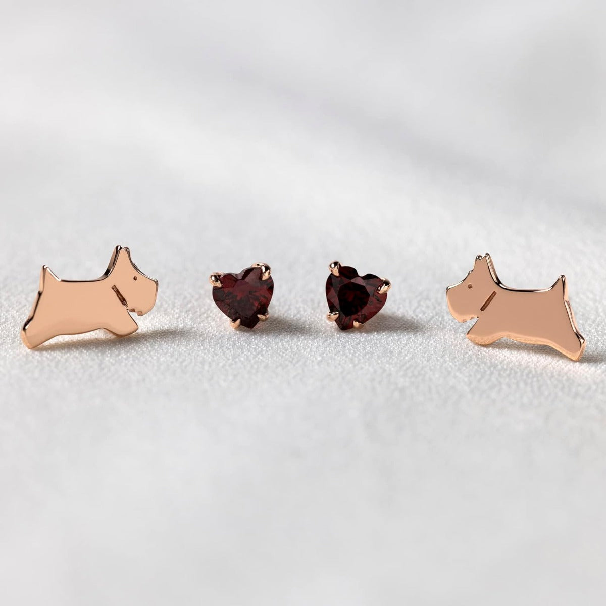 Radley Ladies 18ct Rose Gold Plated Sterling Silver Earrings RYJ1266