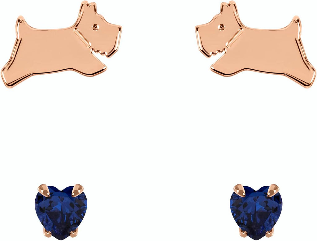 Radley Ladies 18ct Rose Gold Plated Sterling Silver Earrings RYJ1270