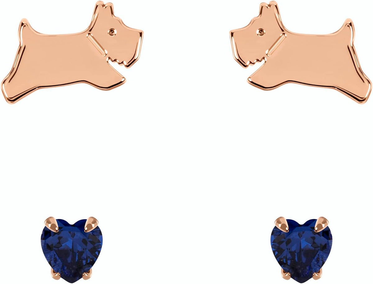 Radley Ladies 18ct Rose Gold Plated Sterling Silver Earrings RYJ1270