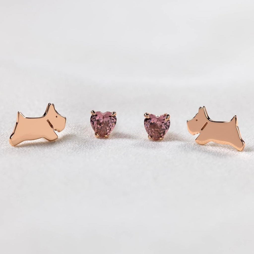 Radley Ladies 18ct Rose Gold Plated Sterling Silver Earrings RYJ1272