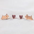 Radley Ladies 18ct Rose Gold Plated Sterling Silver Earrings RYJ1272