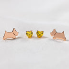 Radley Ladies 18ct Rose Gold Plated Sterling Silver Earrings RYJ1274