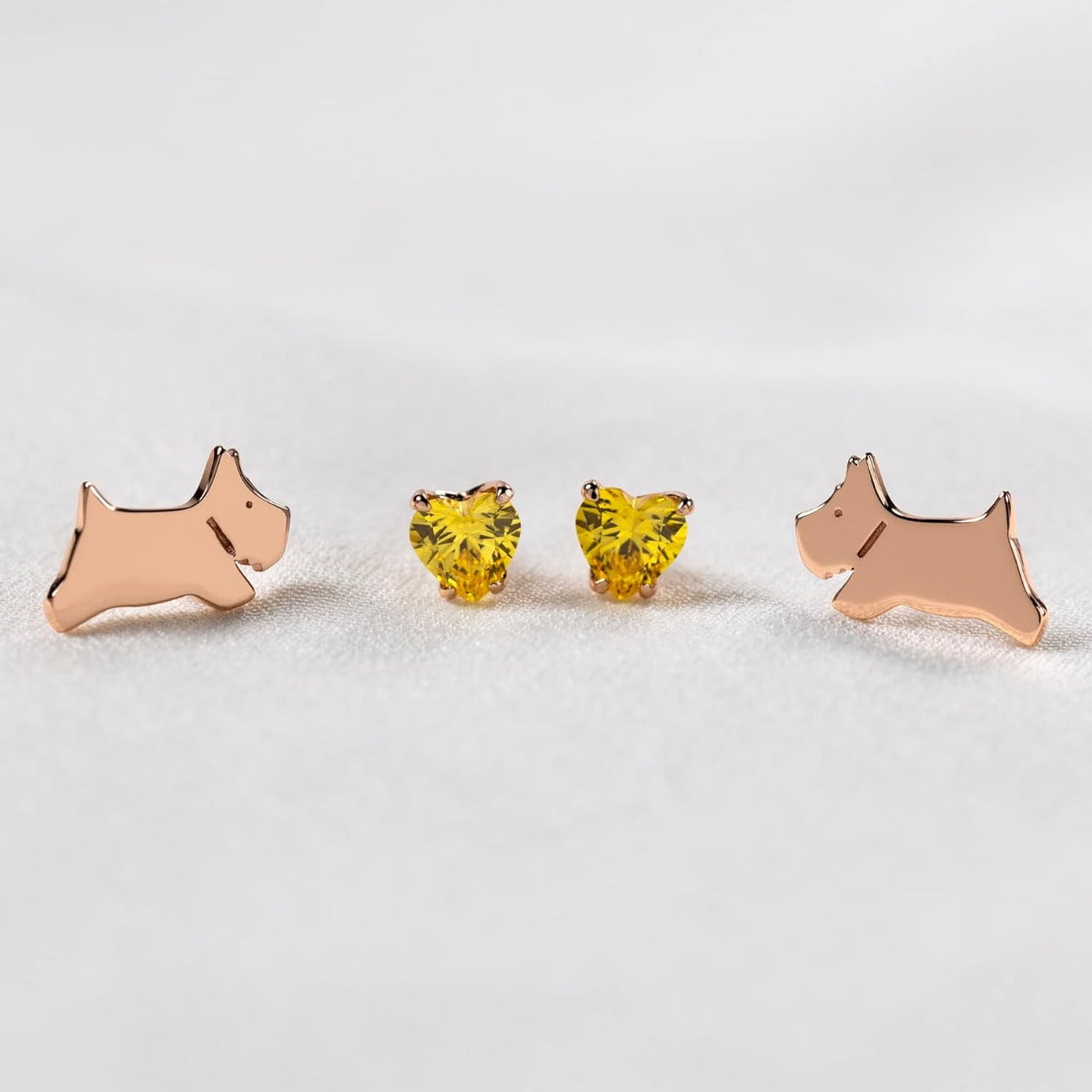 Radley Ladies 18ct Rose Gold Plated Sterling Silver Earrings RYJ1274