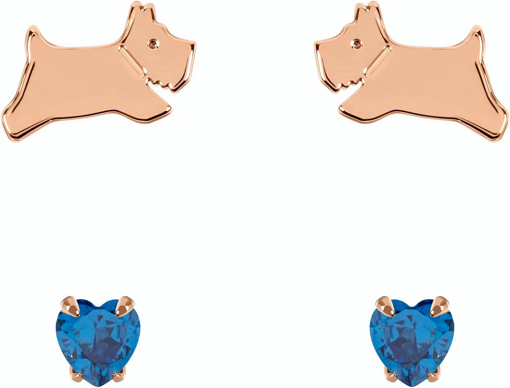 Radley Ladies 18ct Rose Gold Plated Sterling Silver Earrings RYJ1276