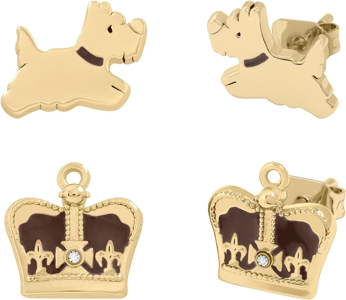 RADLEY Ladies Gold Plated Twin Pack Earrings RYJ1328S