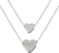 Radley Ladies Silver Plated Heart Double Chain Necklace RYJ2333S