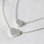 Radley Ladies Silver Plated Heart Double Chain Necklace RYJ2333S