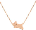 RADLEY Ladies 18ct Rose Gold Plated Jumping Dog Necklace RYJ2336S