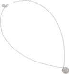 RADLEY Ladies Sterling Silver White MOP Diamond Disc Necklace RYJ2355