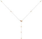 Radley London Silver and Rose Gold Plated Lariot Jumping Dog Necklace RYJ2393S