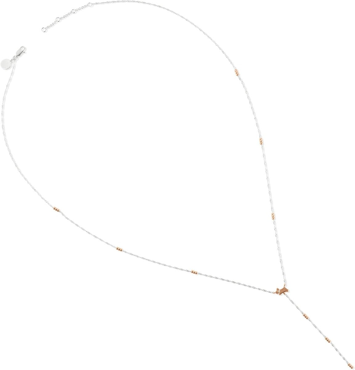 Radley London Silver and Rose Gold Plated Lariot Jumping Dog Necklace RYJ2393S