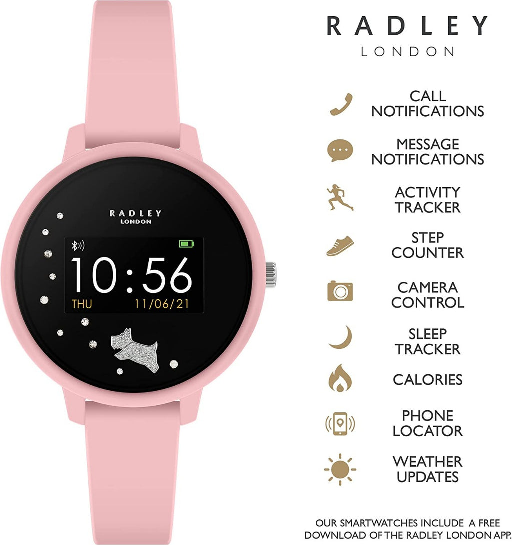 Radley Ladies Series 3 Smart Watch with Pink Silicone Strap RYS03-2027