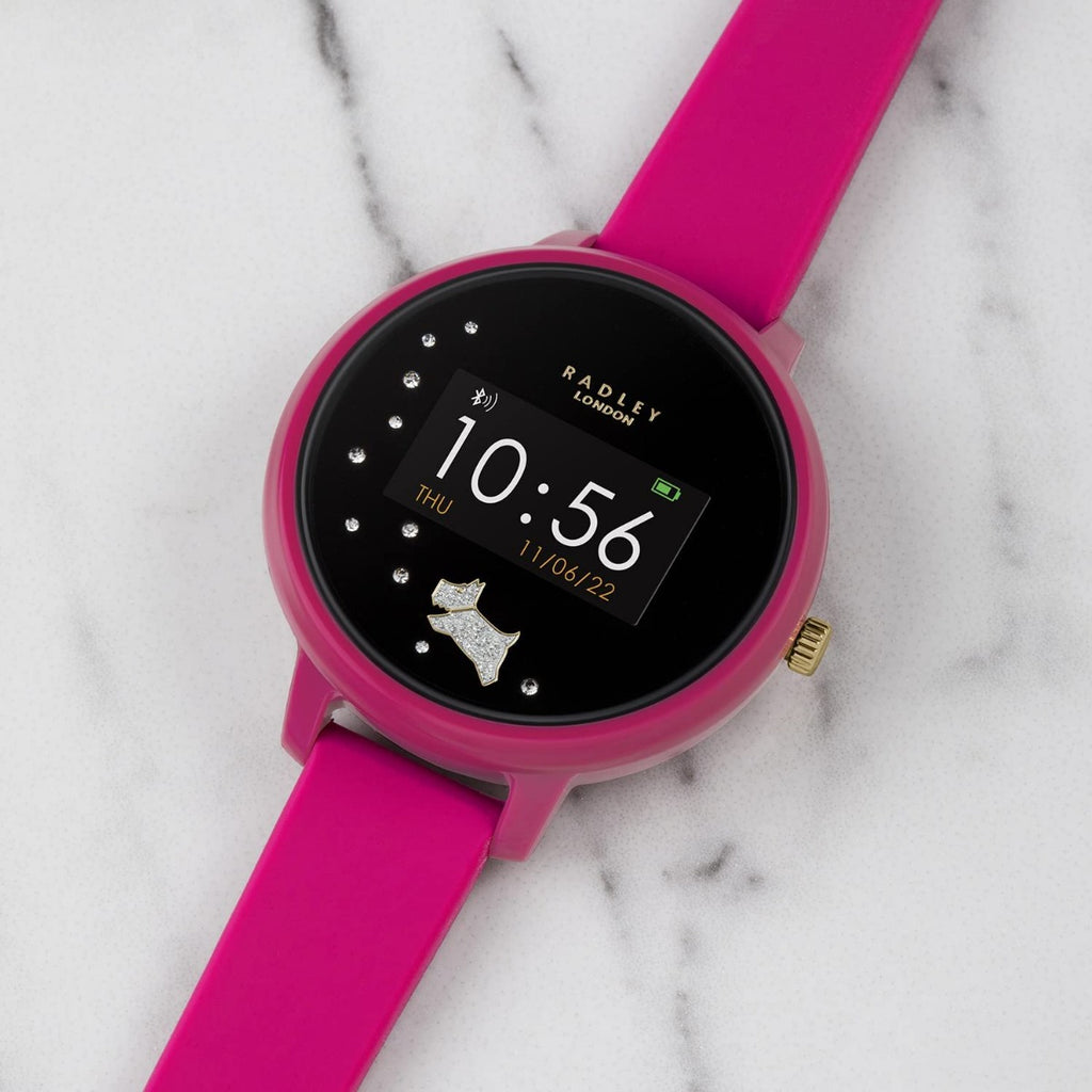 Radley Ladies Smart Watch with Pink Silicone Strap RYS03-2030