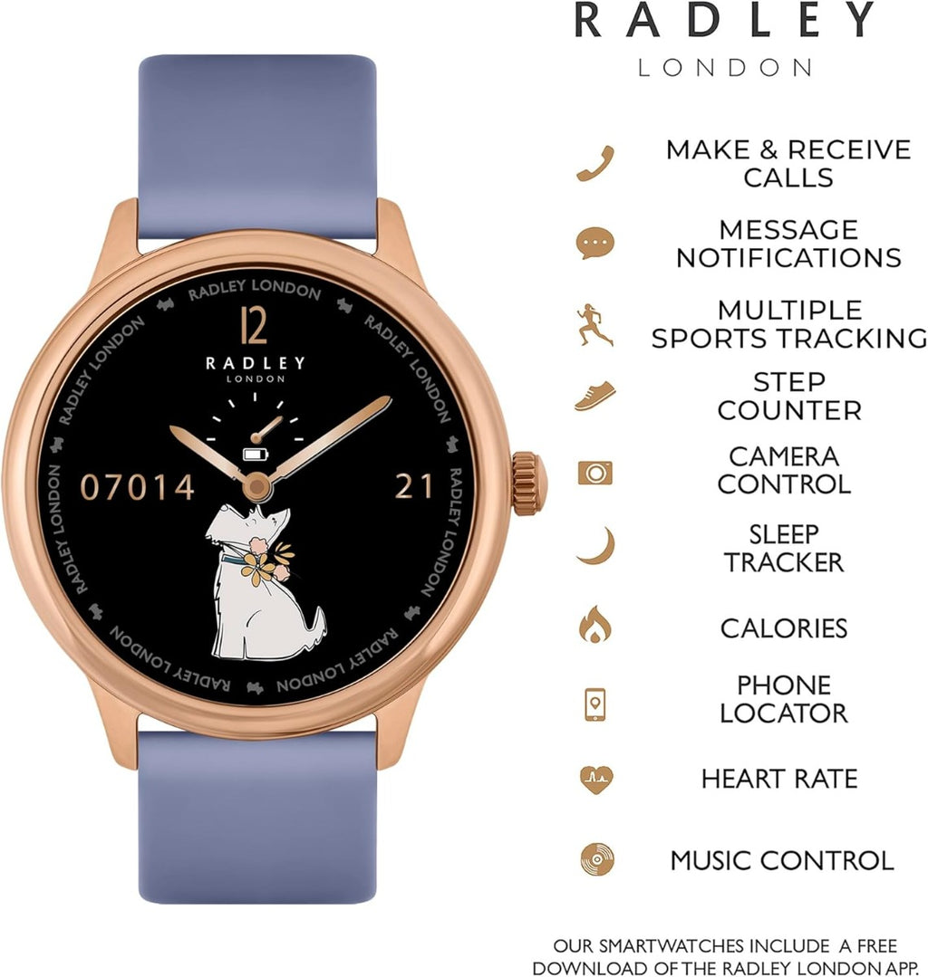 Radley Series 19 Smart Watch Blue Silicone Strap RYS19-2130