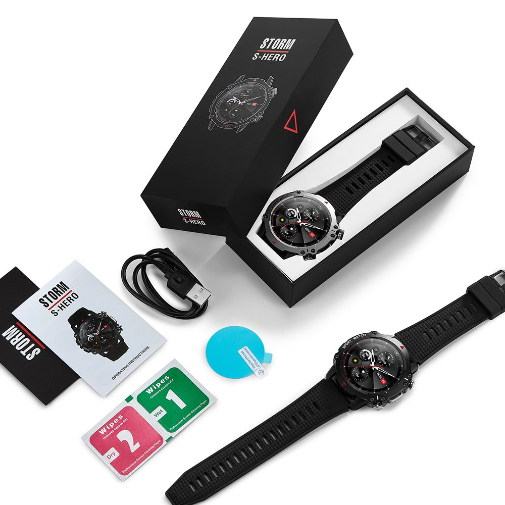 Storm S-Hero Mens Smart Watch with Black Silicone Strap 47535/BK