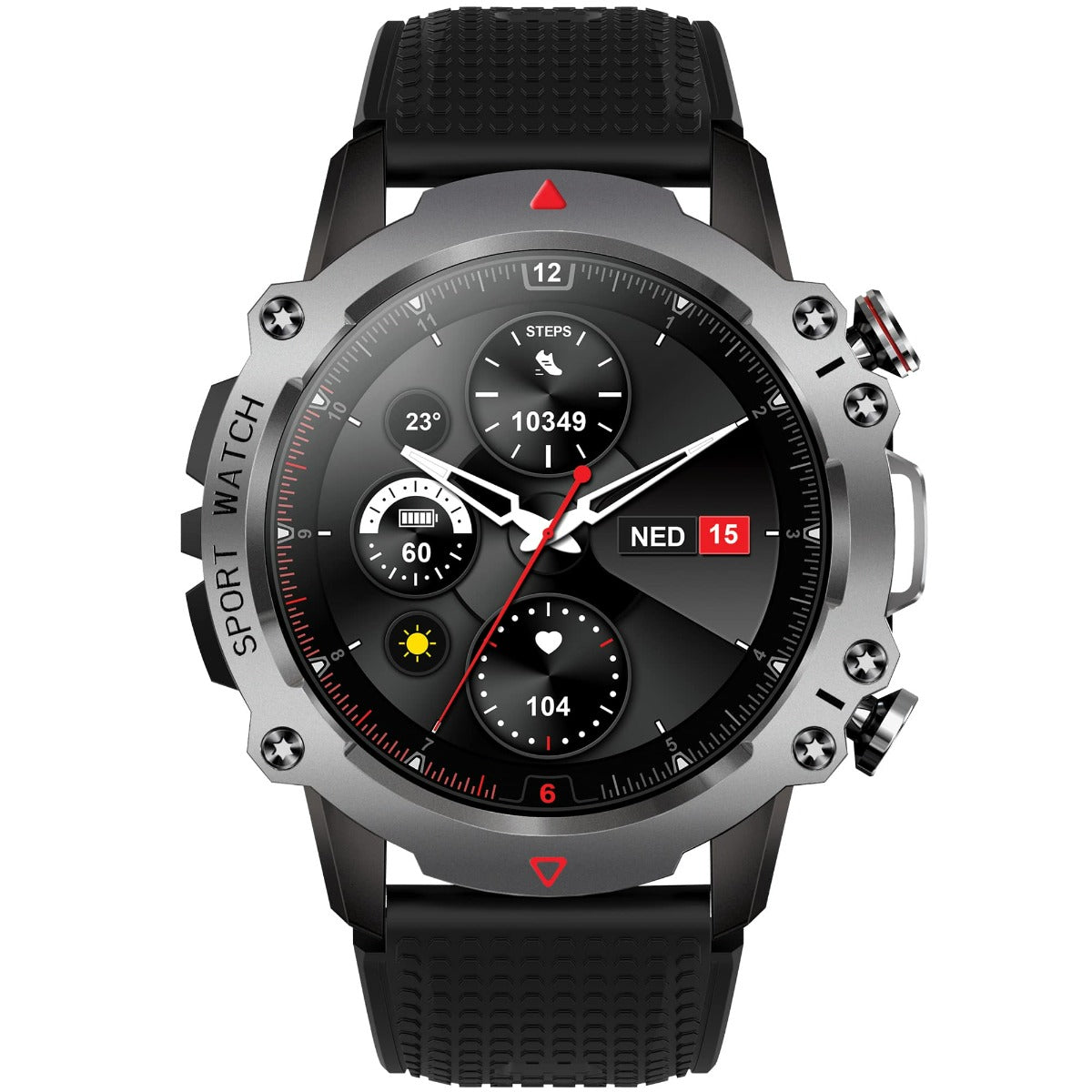 Storm S-Hero Mens Smart Watch with Black Silicone Strap 47535/TI