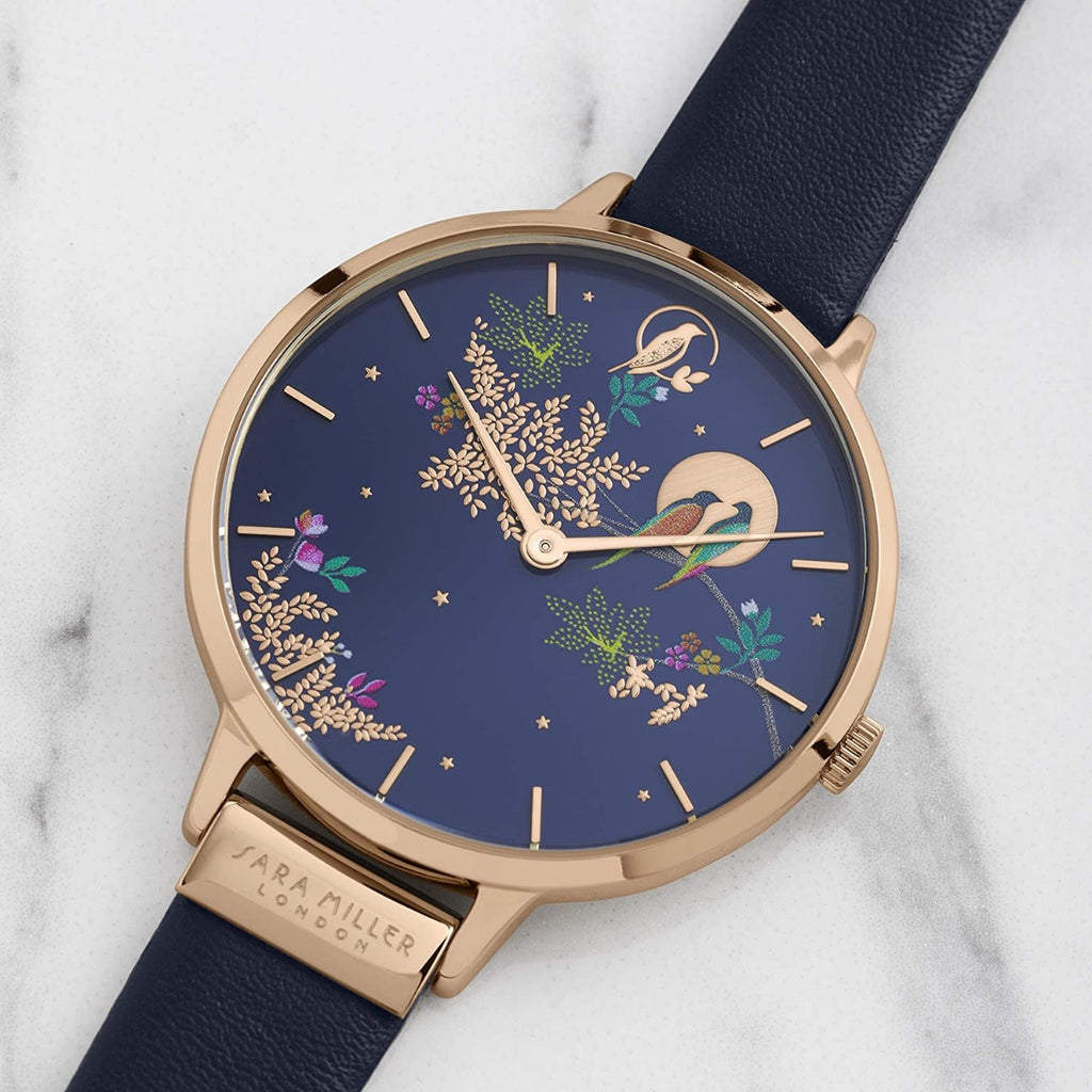 Sara Miller Chelsea Collection Ladies Watch with Navy Dial SA2010