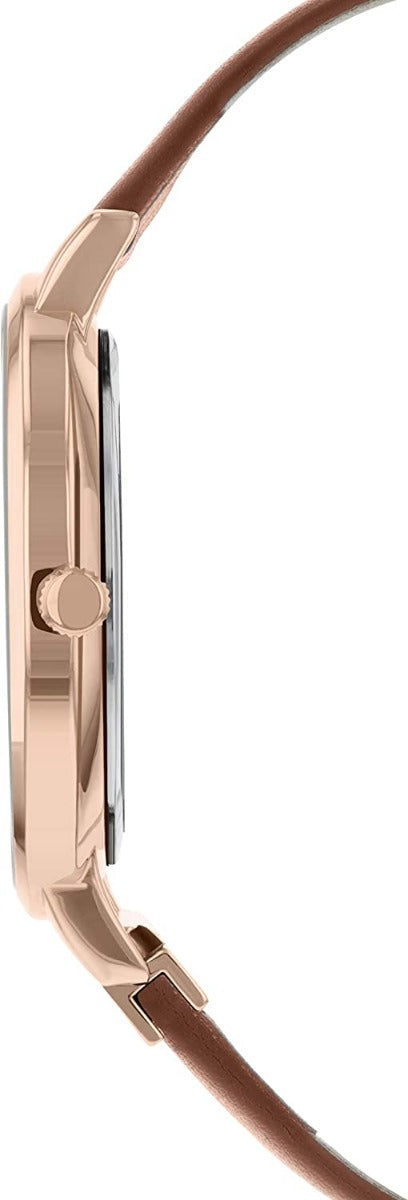 Sara Miller Chelsea Collection Ladies Watch with Brown Leather Strap SA2012