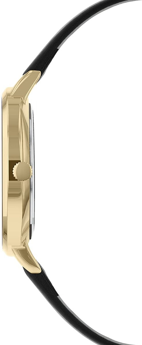 Sara Miller Chelsea Collection Ladies Watch with Black Dial and Black Leather Strap SA2090