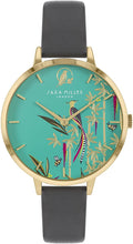 Sara Miller Chelsea Collection Ladies Watch with Green Dial and Grey Strap SA2096