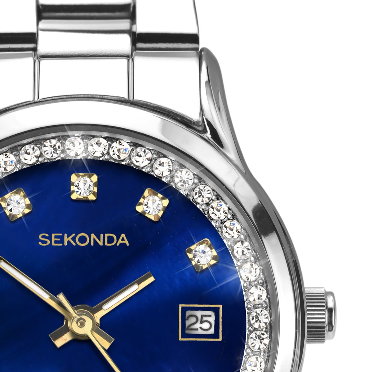 Sekonda Ladies Watch with Blue Dial and Silver Strap 49037