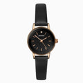 Sekonda Ladies Watch With Black Dial and Black Leather Strap 2787