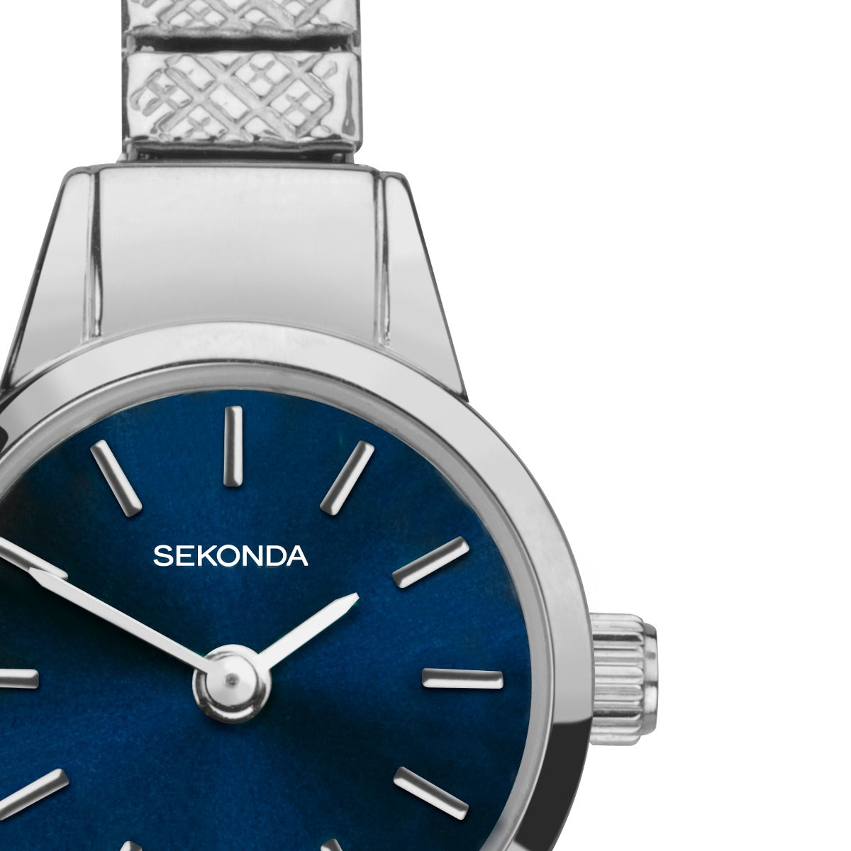 Sekonda Ladies Watch with Blue Dial and Silver Expander Bracelet 40369