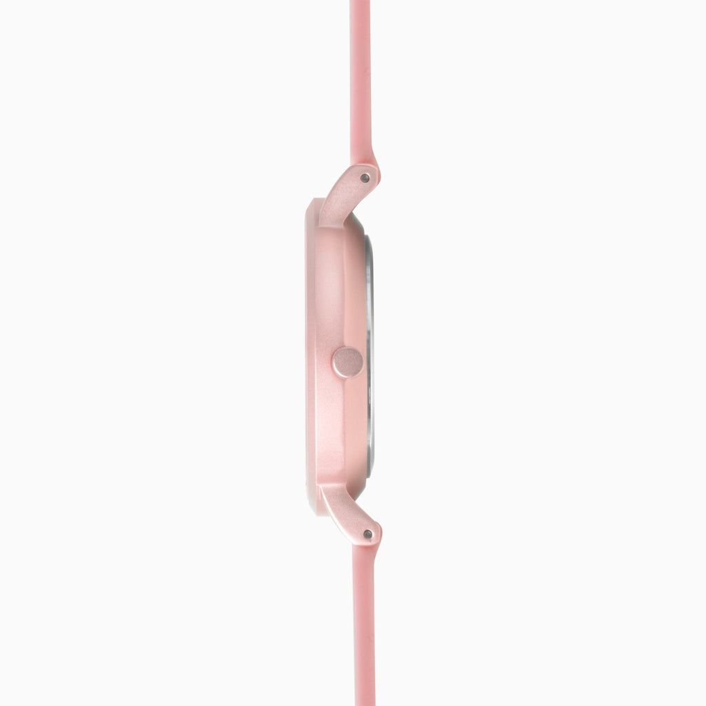 Gwylfa Merched Sekonda Palette gyda Deial Pinc a Strap Silicon 40406