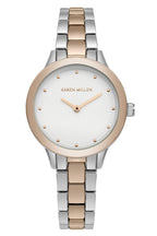 Karen Millen Ladies Two Tone Bracelet Watch SKM005RGM