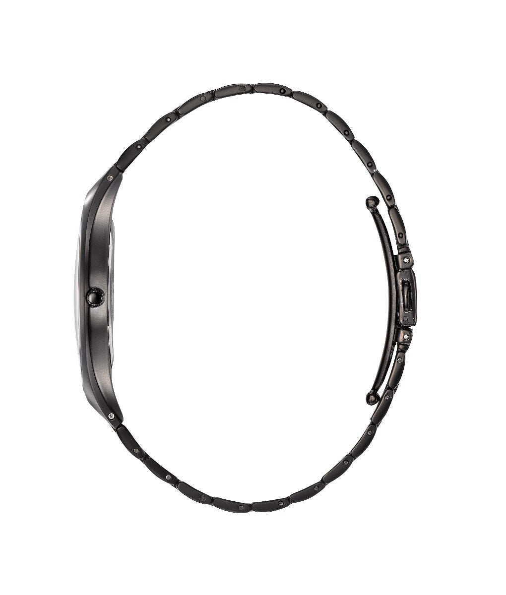 Gwylio Storm Slim -X XL i Ddynion gyda Breichled Arian a Deial Glas Llechen 47159/SL/B
