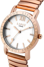 Lipsy Ladies Watch with Rose Gold Expanding Bracelet SLP001RGM