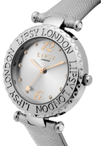Lipsy Ladies Watch with Silver PU Leather Strap SLP003W