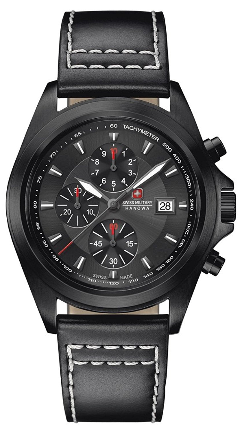 Swiss Military Men's Watch with Black Dial SM33786AEU/H03TXS