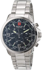 Swiss Military Men's Black Chronograph Watch SM34208AEU/H04MS