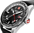 Swiss Military Hawk Eye Mens Watch with Black Dial and Black Strap SMWGB0000504