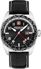 Swiss Military Hawk Eye Mens Watch with Black Dial and Black Strap SMWGB0000504