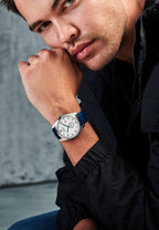 Swiss Military Lynx Mens Watch with White Dial and Blue Strap SMWGB0000702
